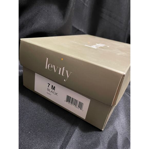 Levity Black Velvet Heels - Size 7 With Original Box - Preowned - Picture 10 of 10